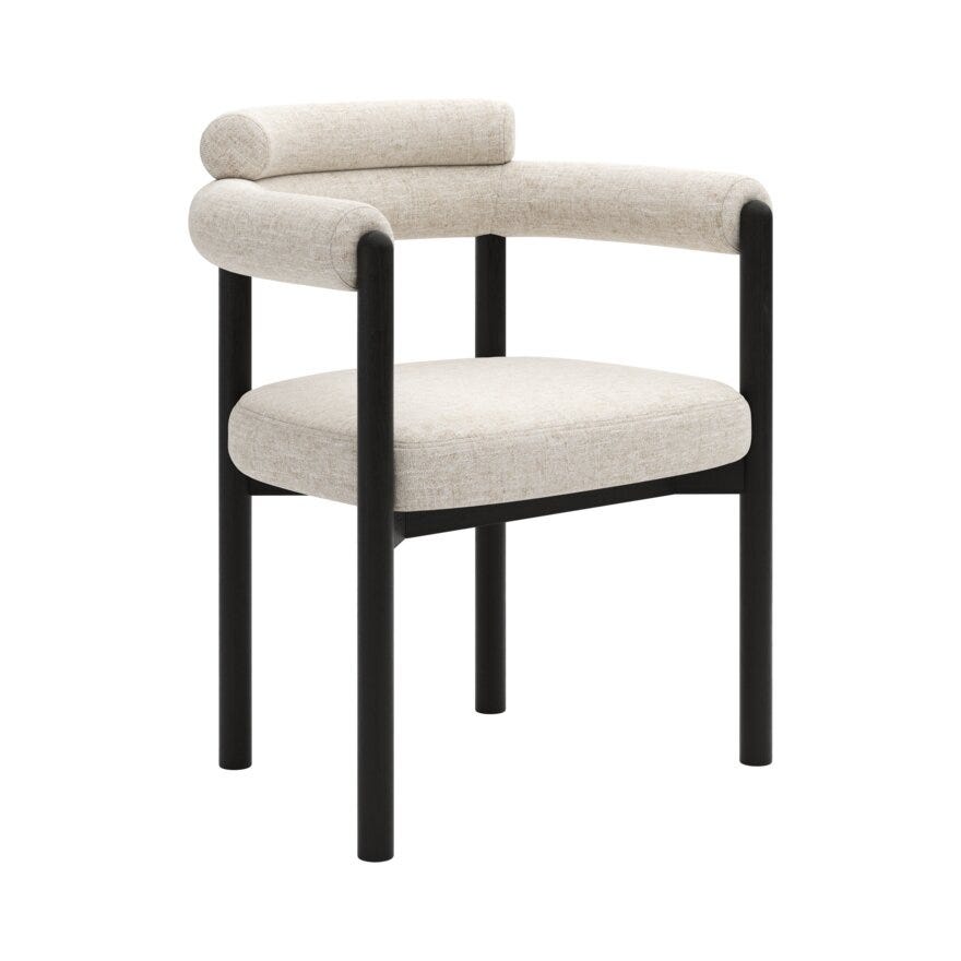 Bohus Exclusive by Storm Storm BARDO Spisestol med armlene i Beige/natur designet av Storm Pedersen