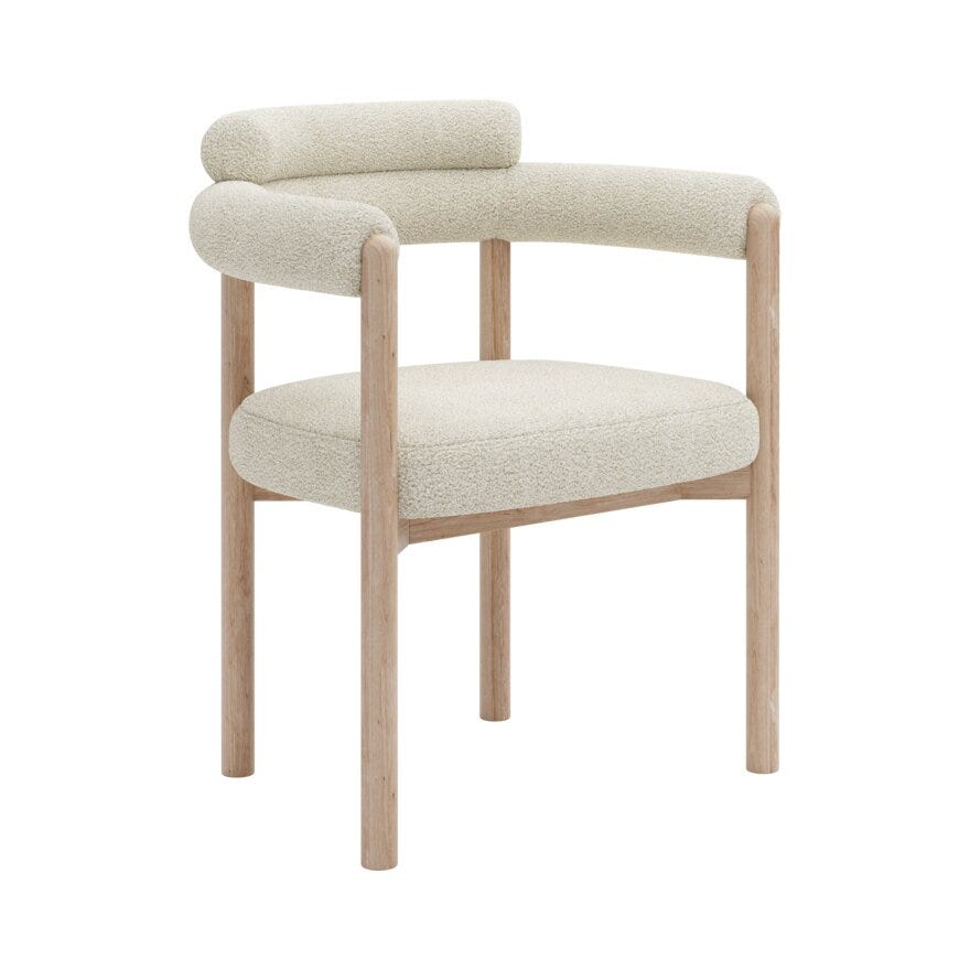 Bohus Exclusive by Storm Storm BARDO Spisestol med armlene i Beige/natur designet av Storm Pedersen