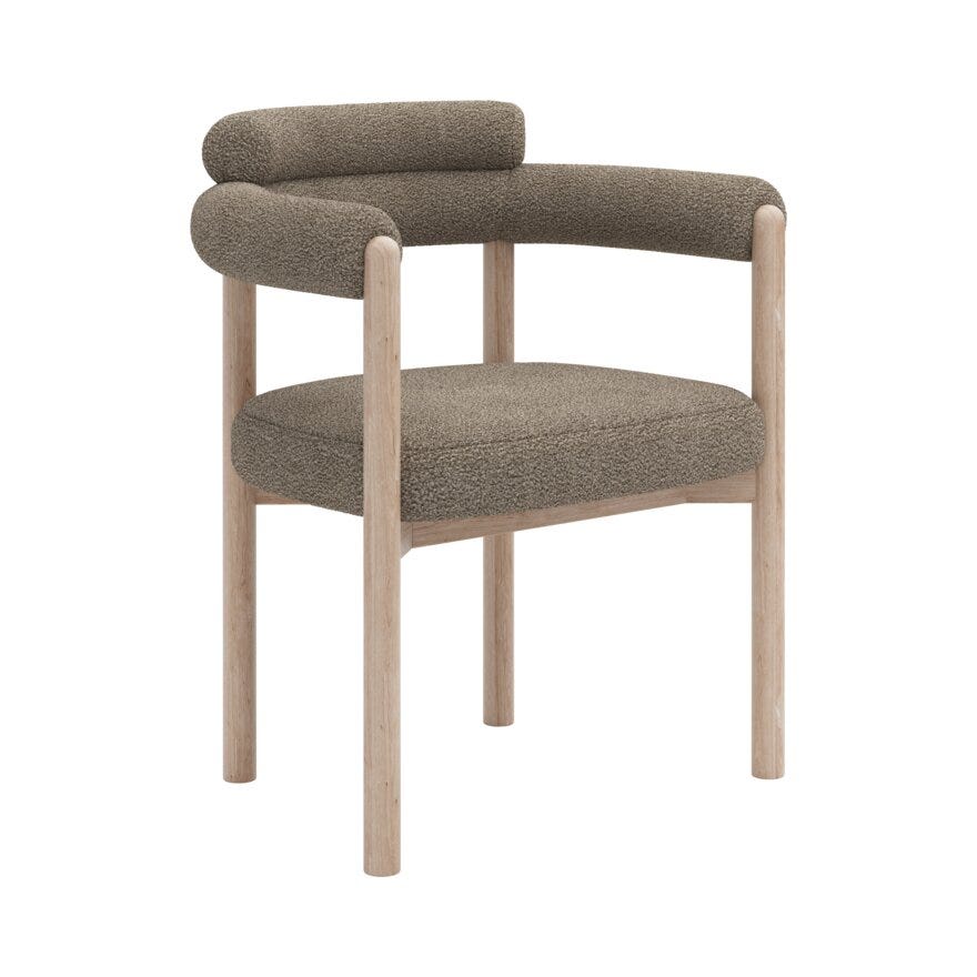 Bohus Exclusive by Storm Storm BARDO Spisestol med armlene i Beige/natur designet av Storm Pedersen