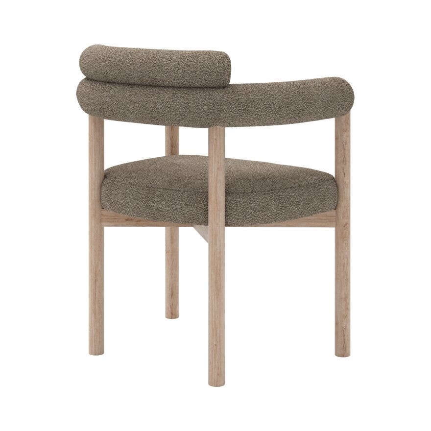 Bohus Exclusive by Storm Storm BARDO Spisestol med armlene i Beige/natur designet av Storm Pedersen