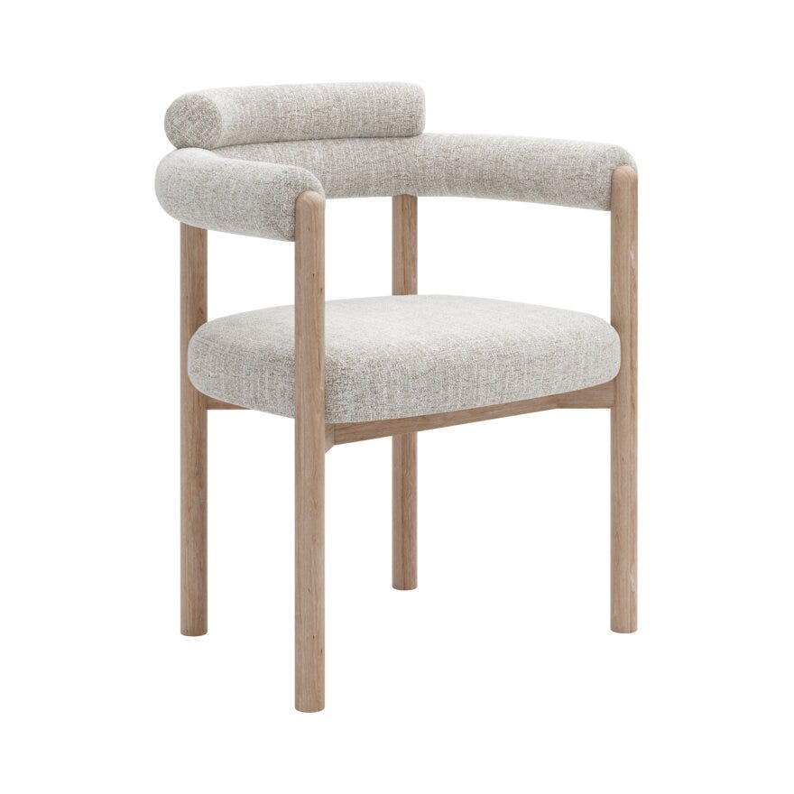 Bohus Exclusive by Storm Storm BARDO Spisestol med armlene i Beige/natur designet av Storm Pedersen