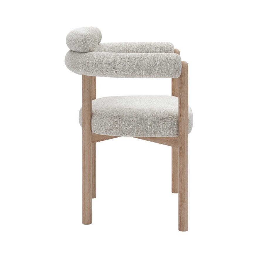 Bohus Exclusive by Storm Storm BARDO Spisestol med armlene i Beige/natur designet av Storm Pedersen