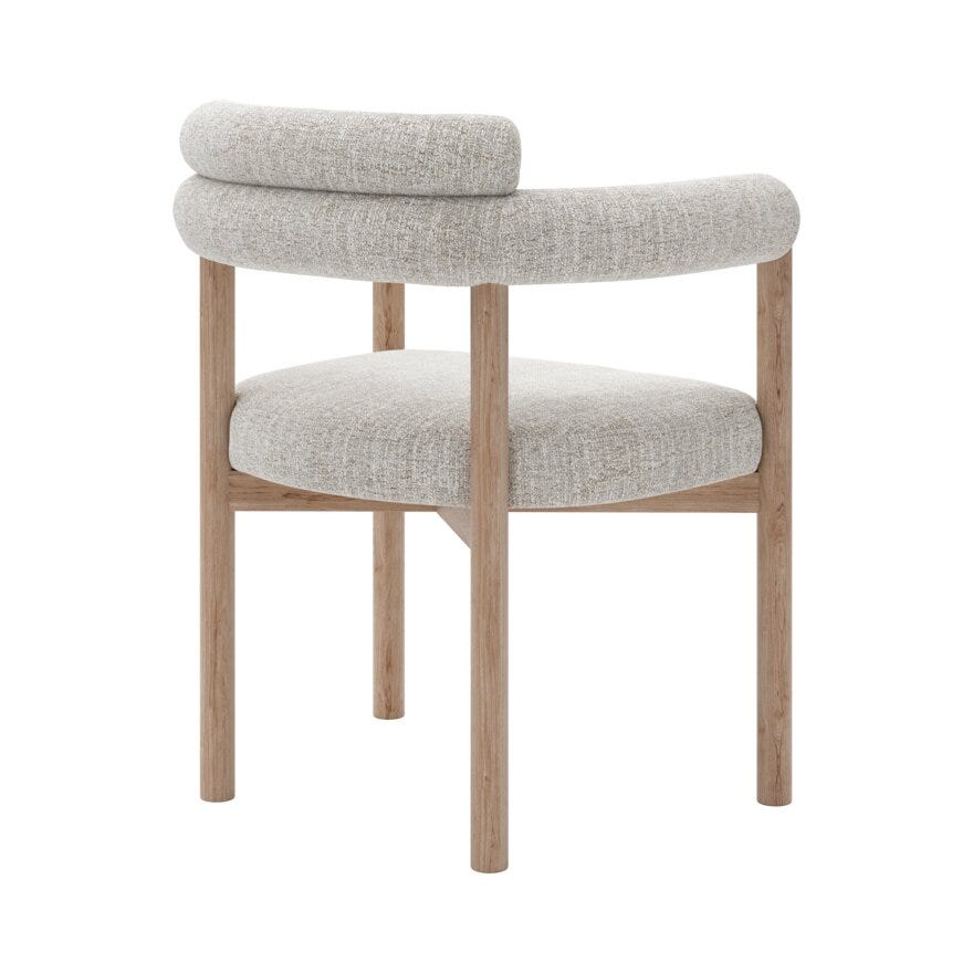 Bohus Exclusive by Storm Storm BARDO Spisestol med armlene i Beige/natur designet av Storm Pedersen