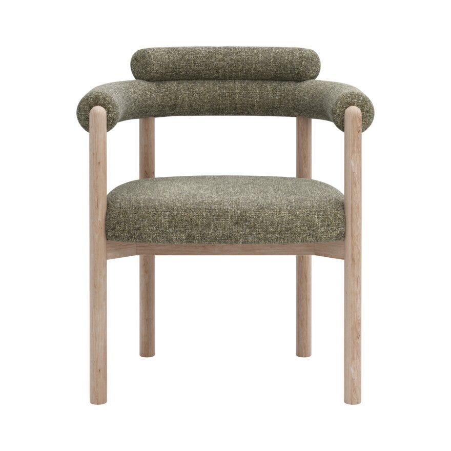 Bohus Exclusive by Storm Storm BARDO Spisestol med armlene i Grønn designet av Storm Pedersen