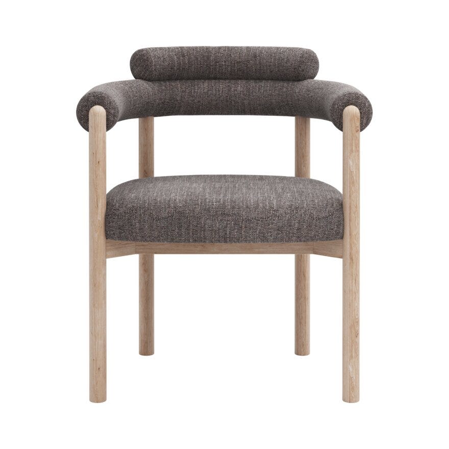 Bohus Exclusive by Storm Storm BARDO Spisestol med armlene i Brun designet av Storm Pedersen