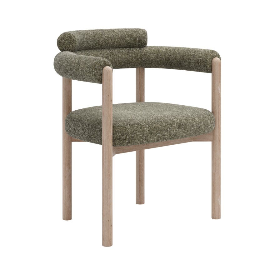 Bohus Exclusive by Storm Storm BARDO Spisestol med armlene i Grønn designet av Storm Pedersen