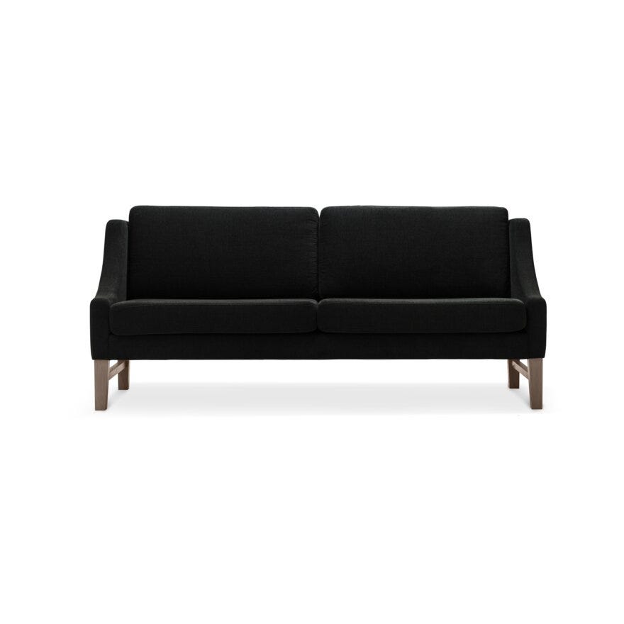 DAVOS Spisesofa med armlene 198x79 cm i Svart
