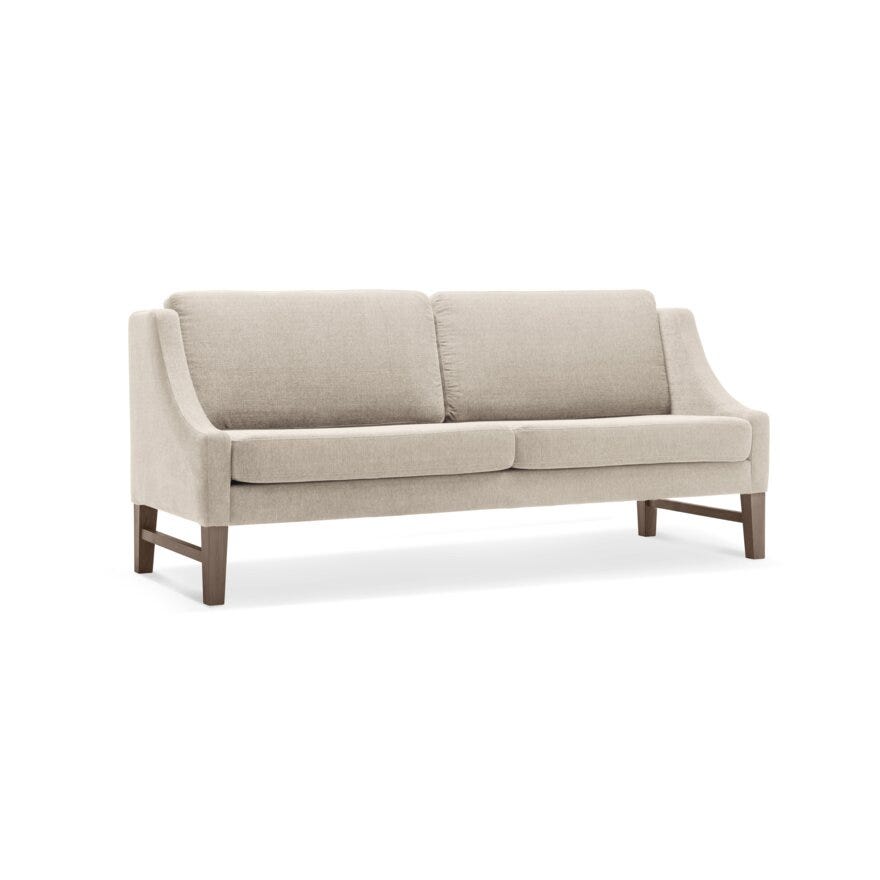 DAVOS Spisesofa med armlene 198x79 cm i Beige/natur