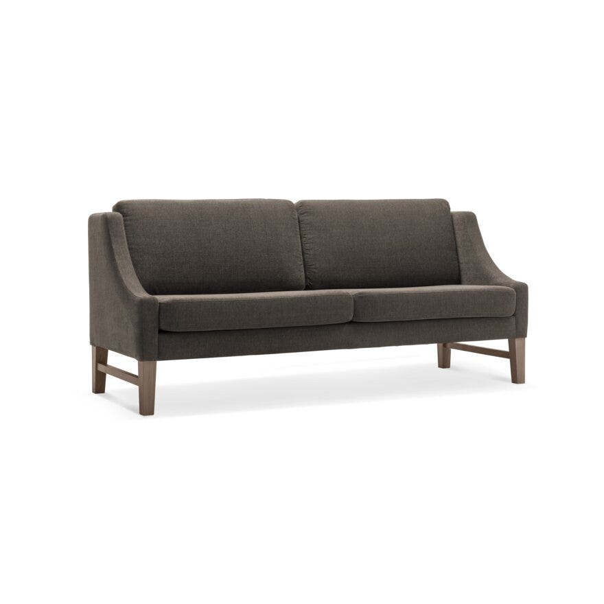 DAVOS Spisesofa med armlene 228x79 cm i Brun