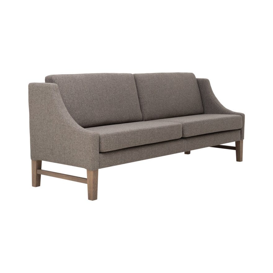DAVOS Spisesofa med armlene 243x79 cm i Beige/natur