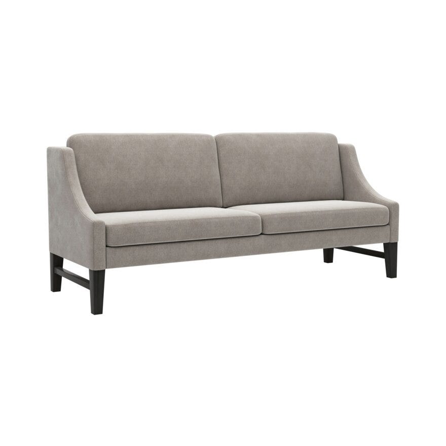 DAVOS Spisesofa med armlene 213x79 cm i Grå