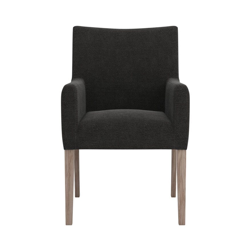 ELLA (M) Spisestol med armlene i Svart