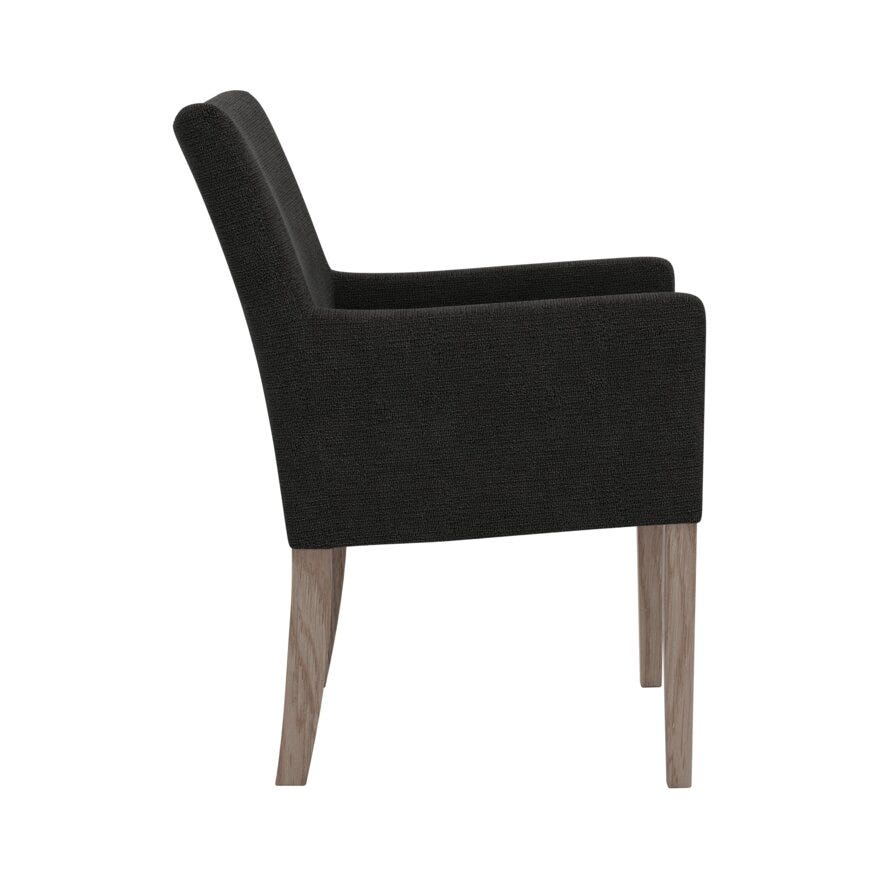 ELLA (M) Spisestol med armlene i Svart