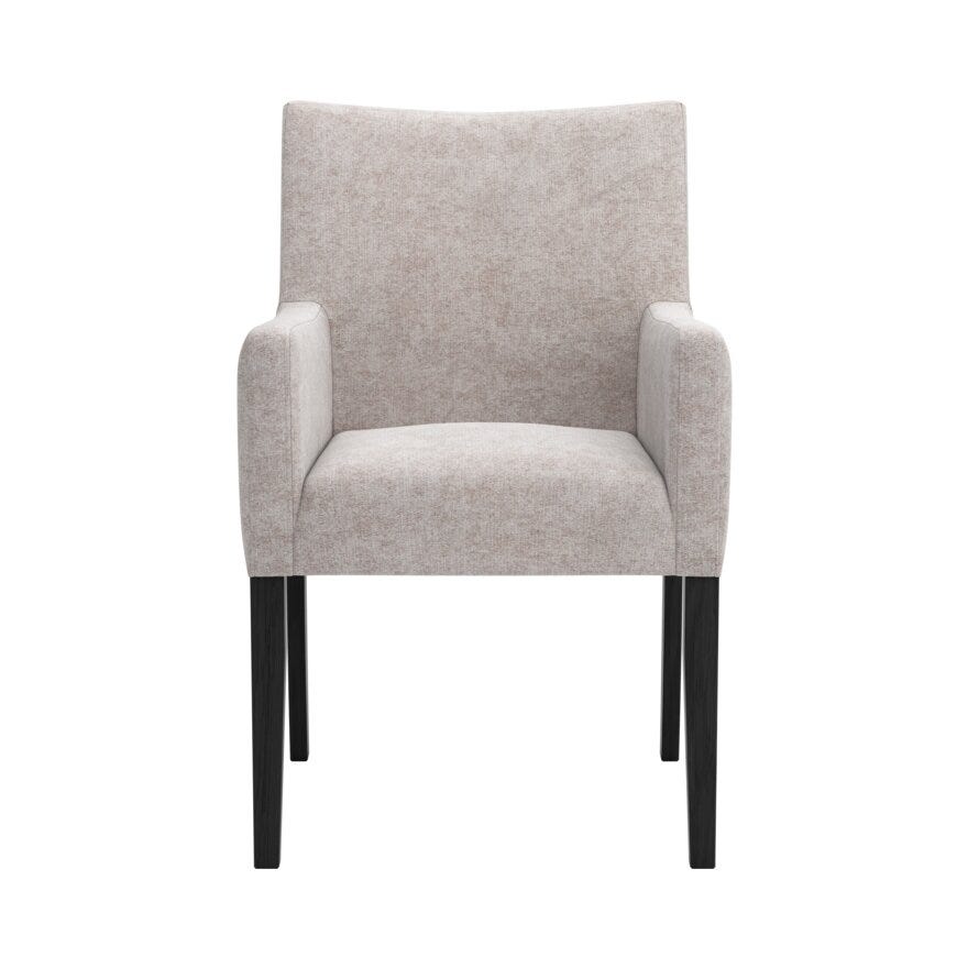 ELLA (M) Spisestol med armlene i Beige/natur
