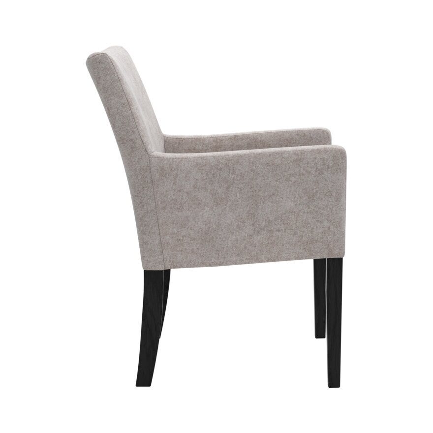 ELLA (M) Spisestol med armlene i Beige/natur