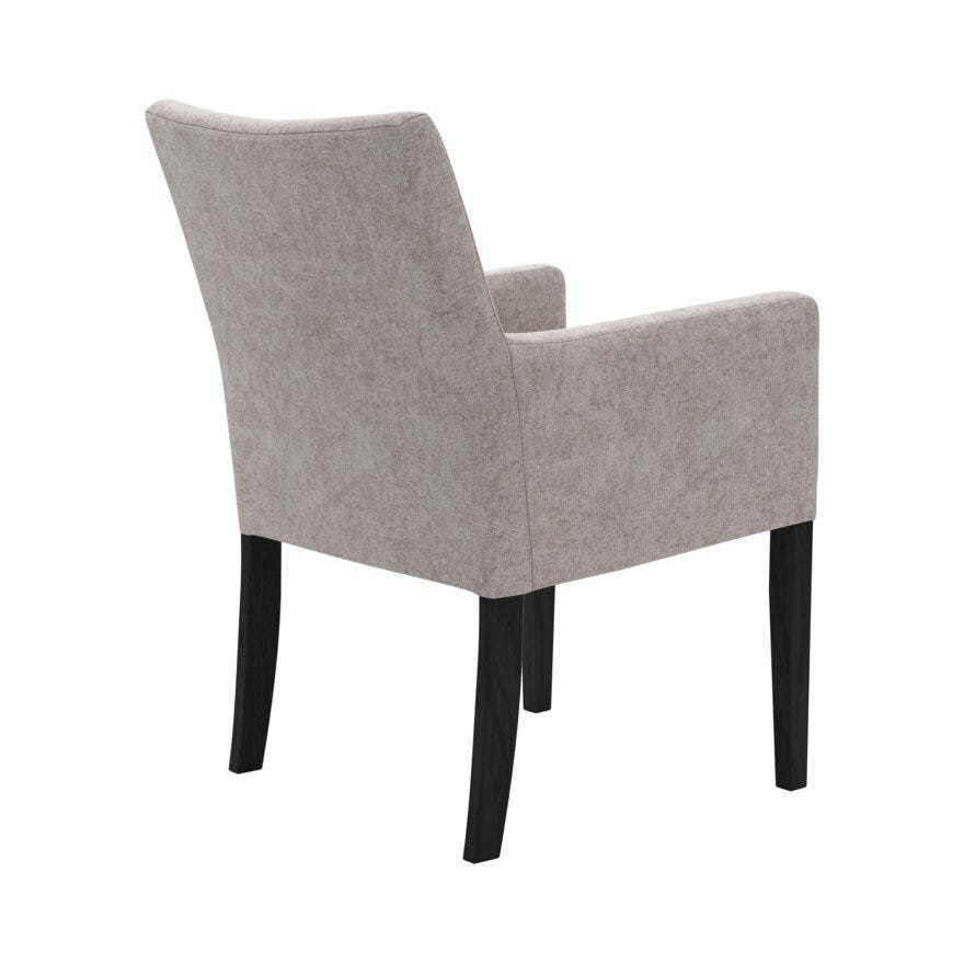 ELLA (M) Spisestol med armlene i Beige/natur