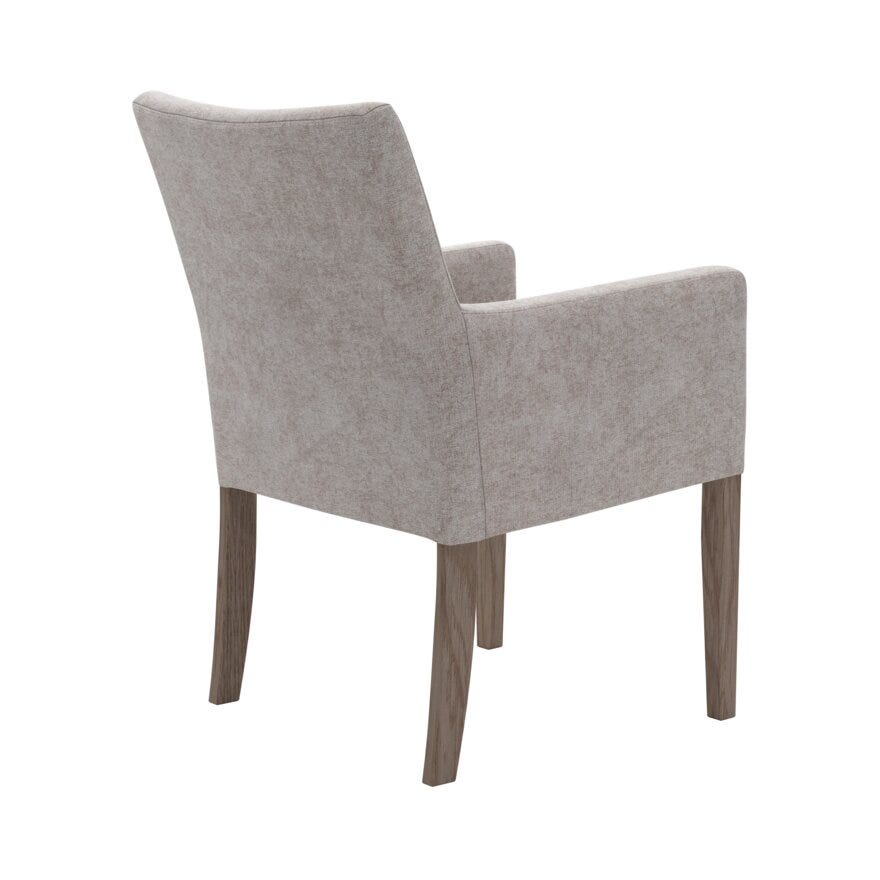 ELLA (M) Spisestol med armlene i Beige/natur