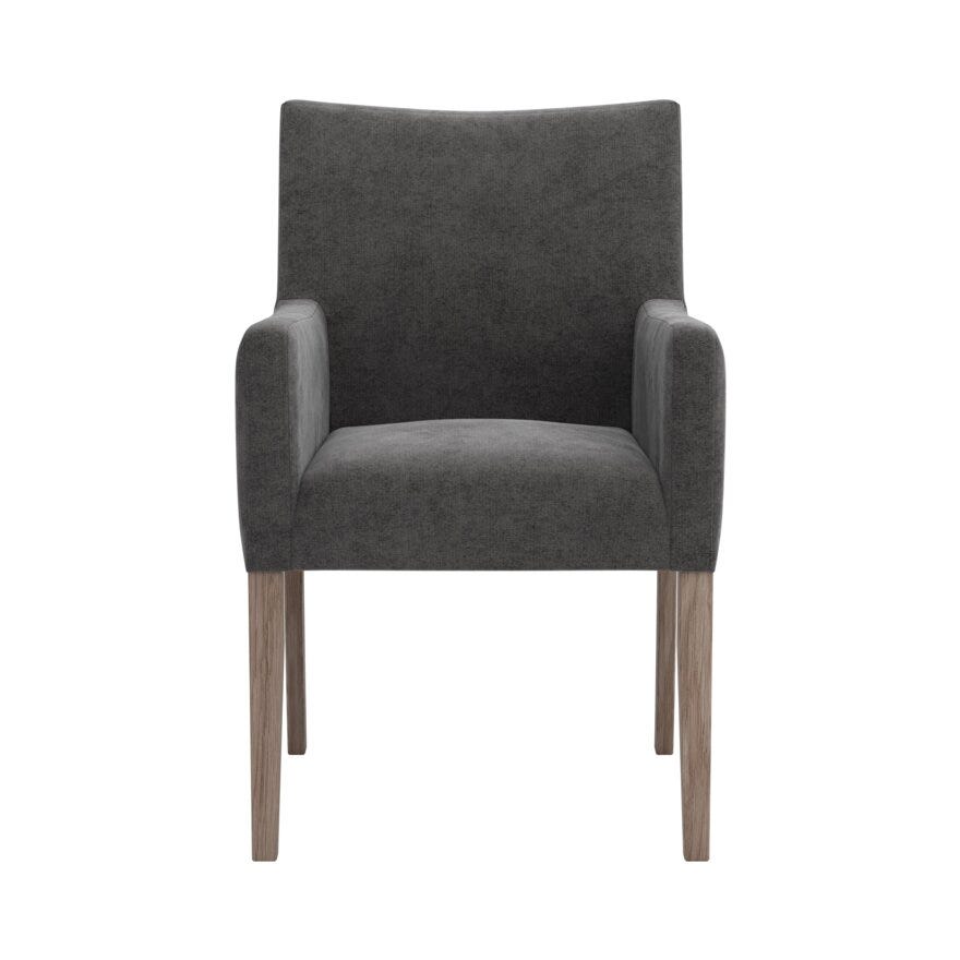 ELLA (M) Spisestol med armlene i Grå