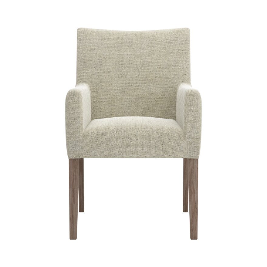 ELLA (M) Spisestol med armlene i Beige/natur