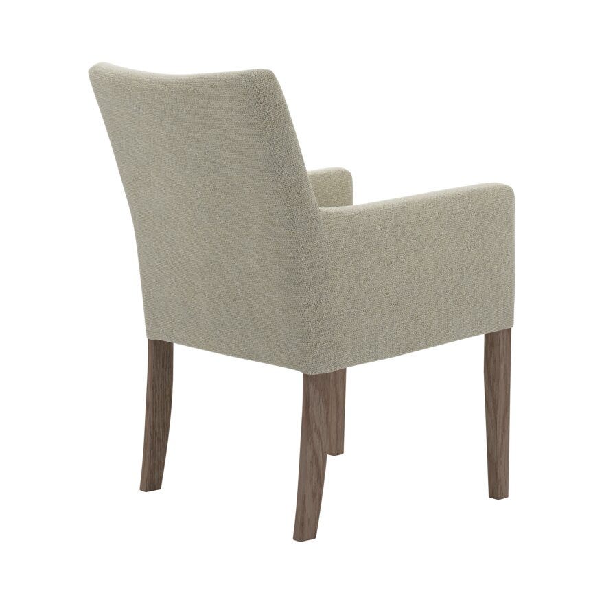 ELLA (M) Spisestol med armlene i Beige/natur