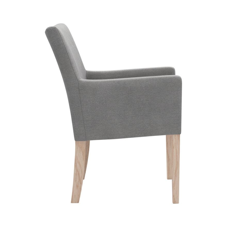 ELLA (M) Spisestol med armlene i Grå