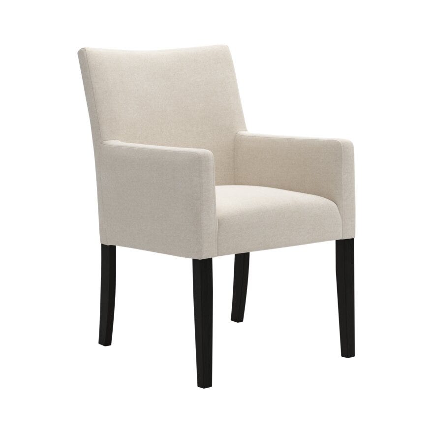 Jakobsen ELLA (M) Spisestol med armlene i Beige/natur