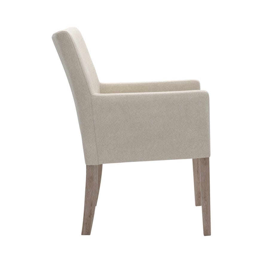 Jakobsen ELLA (M) Spisestol med armlene i Beige/natur