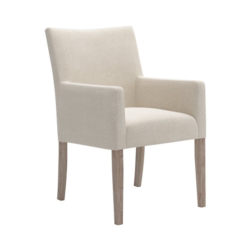 Jakobsen ELLA (M) Spisestol med armlene i Beige/natur