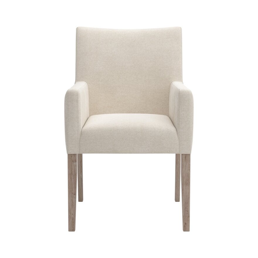 Jakobsen ELLA (M) Spisestol med armlene i Beige/natur