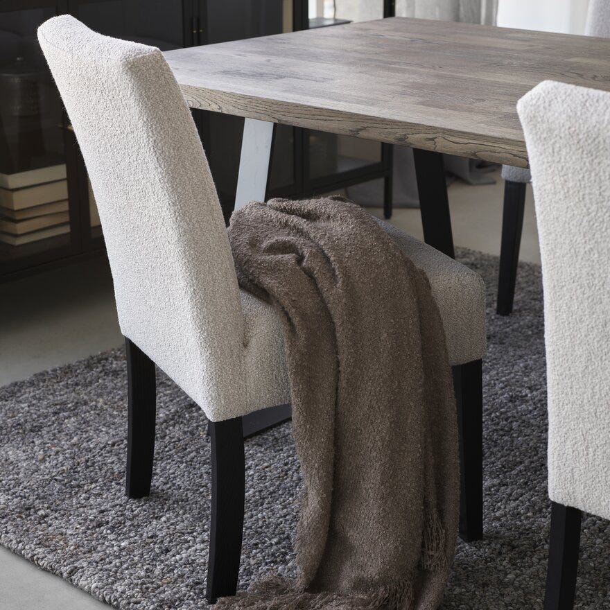 ELLA (M) Spisestol i Beige/natur