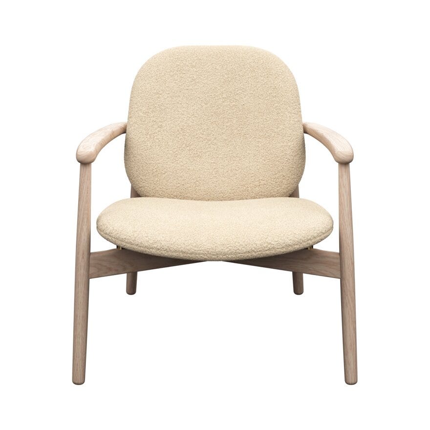 FJELL Loungestol i Beige/natur