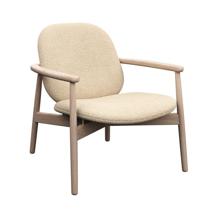 FJELL Loungestol i Beige/natur