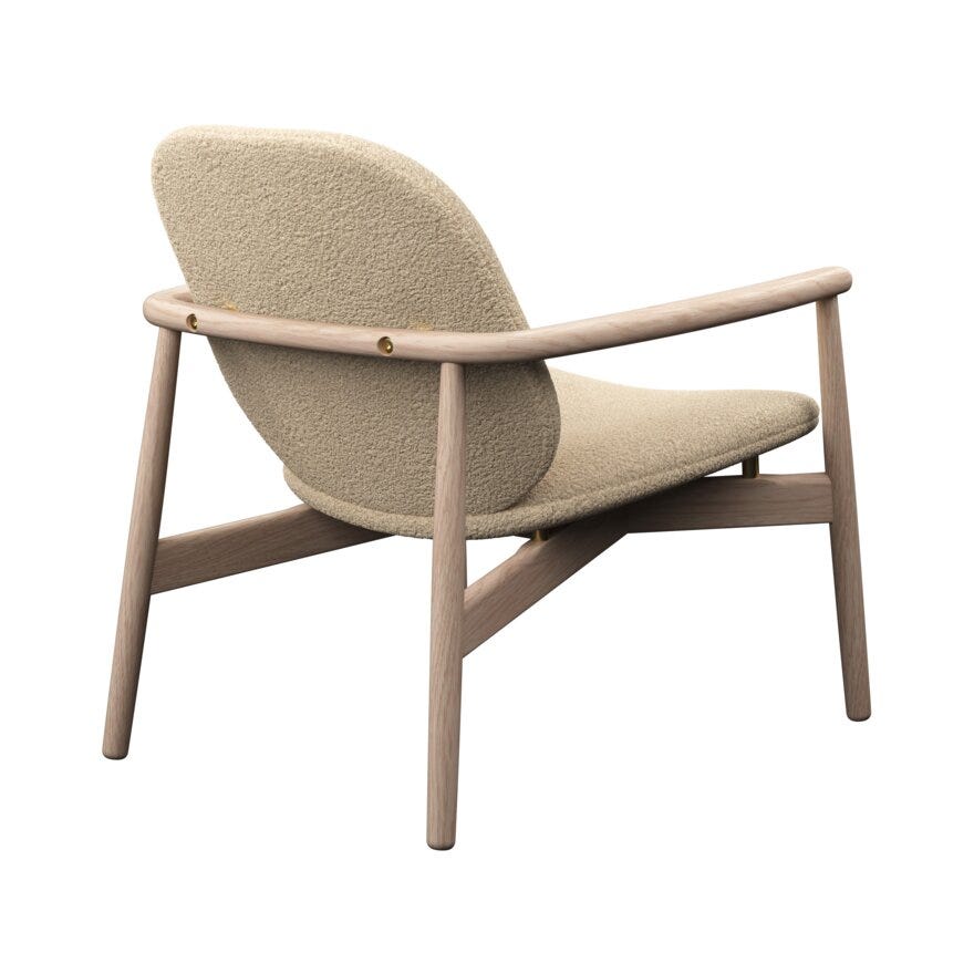 FJELL Loungestol i Beige/natur