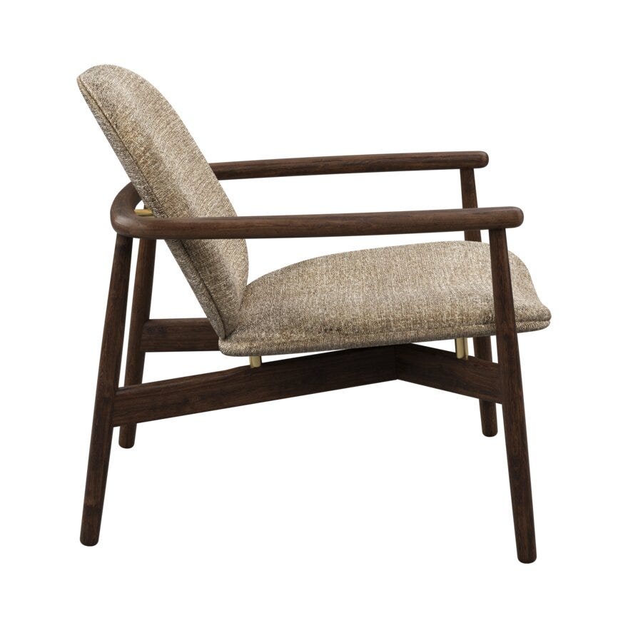 FJELL Loungestol i Beige/natur