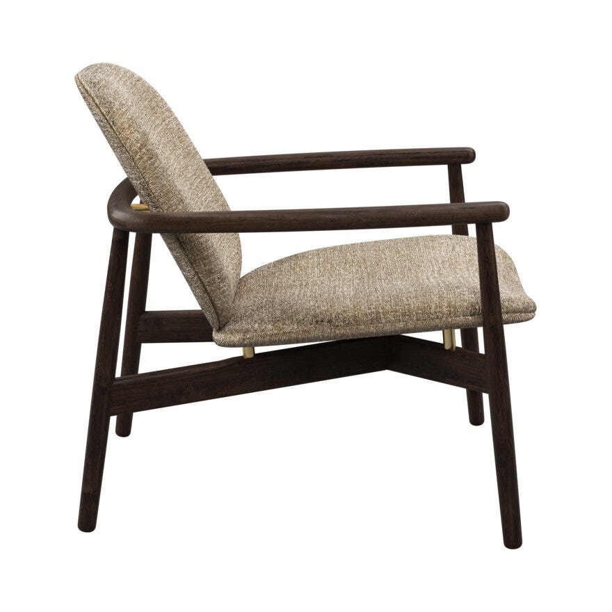 FJELL Loungestol i Beige/natur