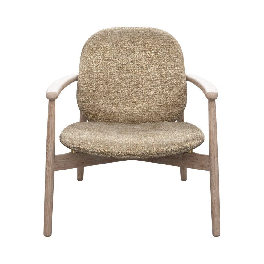 FJELL Loungestol i Beige/natur