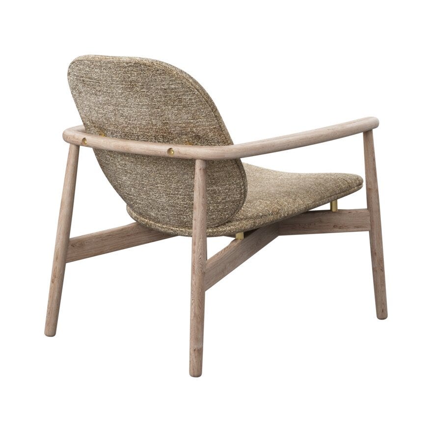 FJELL Loungestol i Beige/natur