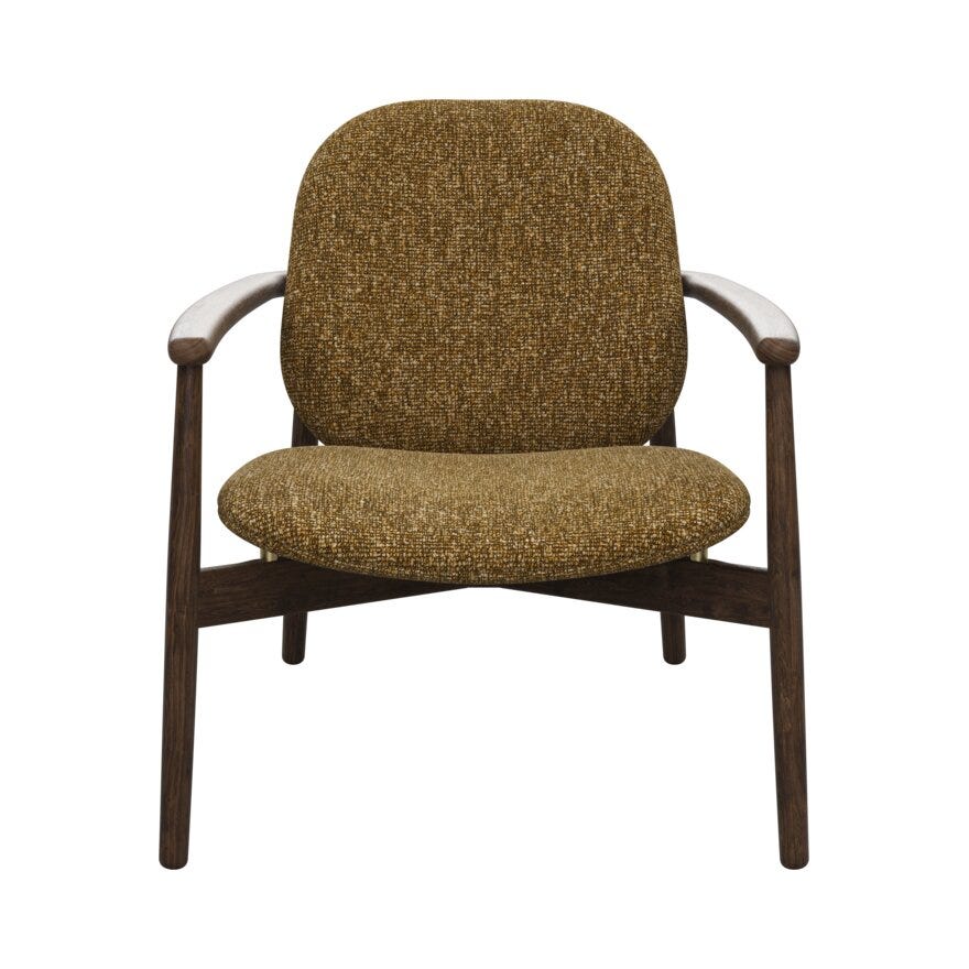 FJELL Loungestol i Gul