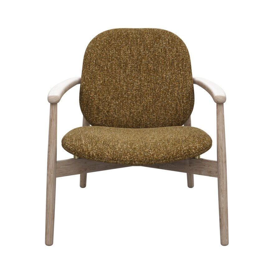 FJELL Loungestol i Gul