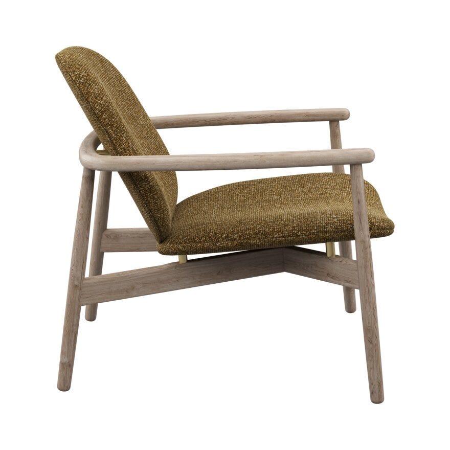 FJELL Loungestol i Gul