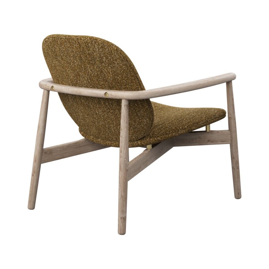 FJELL Loungestol i Gul
