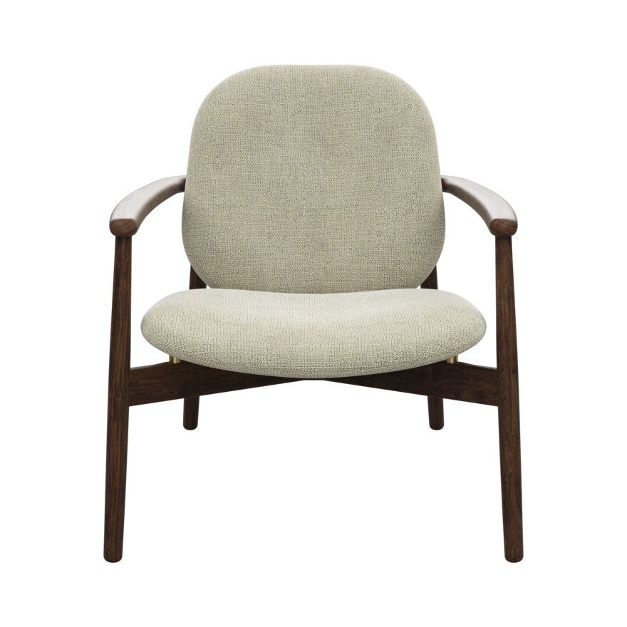 FJELL Loungestol i Beige/natur