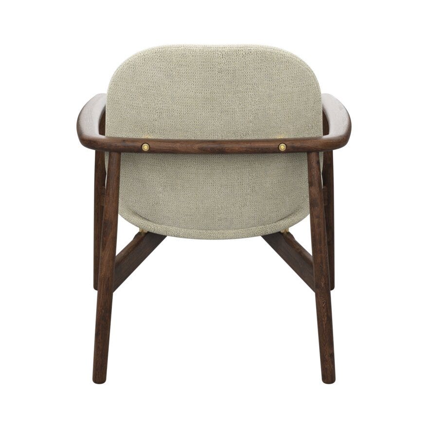 FJELL Loungestol i Beige/natur