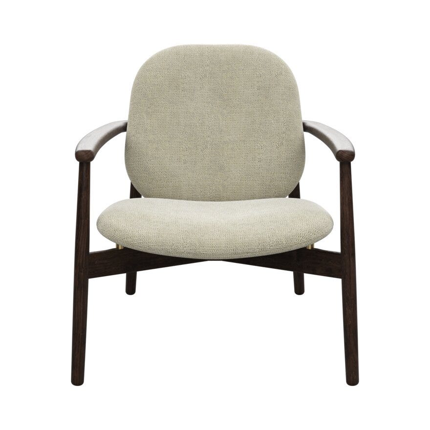FJELL Loungestol i Beige/natur