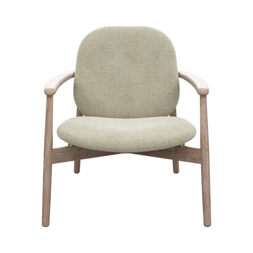 FJELL Loungestol i Beige/natur