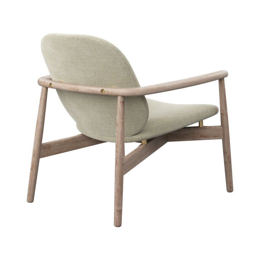 FJELL Loungestol i Beige/natur