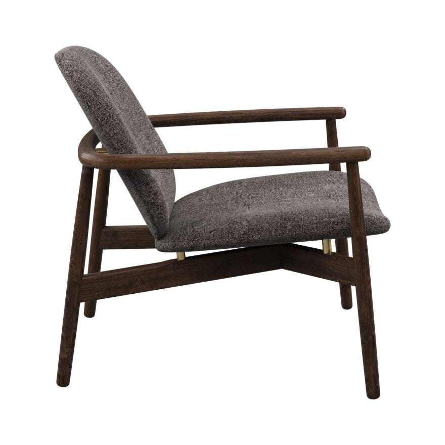 FJELL Loungestol i Brun