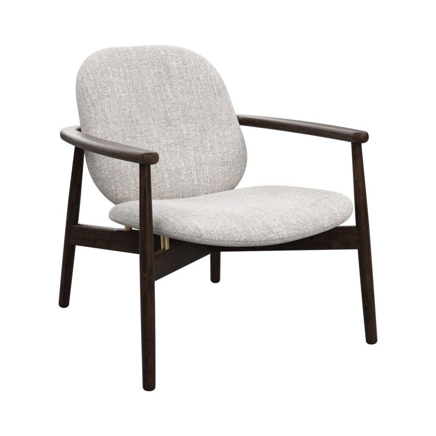 FJELL Loungestol i Beige/natur