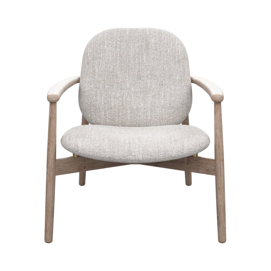 FJELL Loungestol i Beige/natur
