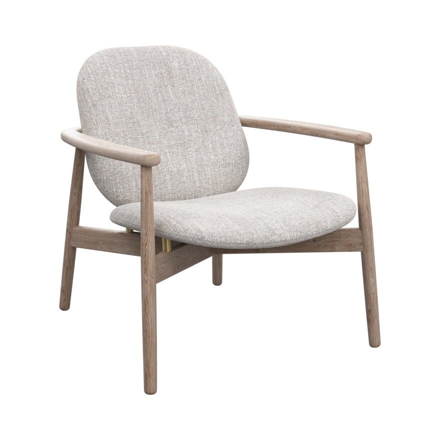 FJELL Loungestol i Beige/natur